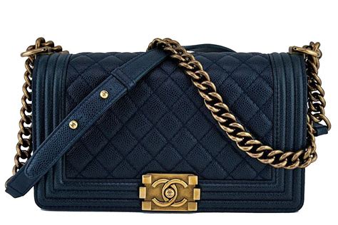 chanel boy navy bag|chanel bag navy blue.